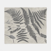 ヴィンテージシダ フリースブランケット (正面(横))