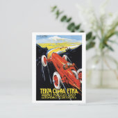 ヴィンテージシチリア1920年代レーシングカーグランプリ ポストカード (スタンド正面)