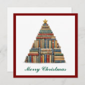 ヴィンテージシックおもしろいカラフルブックス愛好家 シーズンカード (正面/裏面)