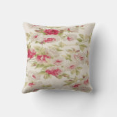 ヴィンテージシックなシャビーガーリーバラ クッション (裏面)