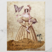 ヴィンテージシックなスクラップブック紙 (裏面)