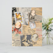 ヴィンテージシックなスクラップブック紙 (スタンド正面)