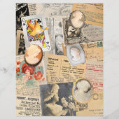 ヴィンテージシックなスクラップブック紙 (正面)