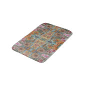 ヴィンテージシックなフラワーガーデンウォーター絵画カラー バスマット (アングル)