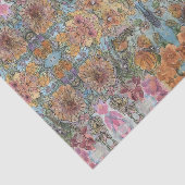 ヴィンテージシックなフラワーガーデンウォーター絵画カラー 薄葉紙 (詳細)