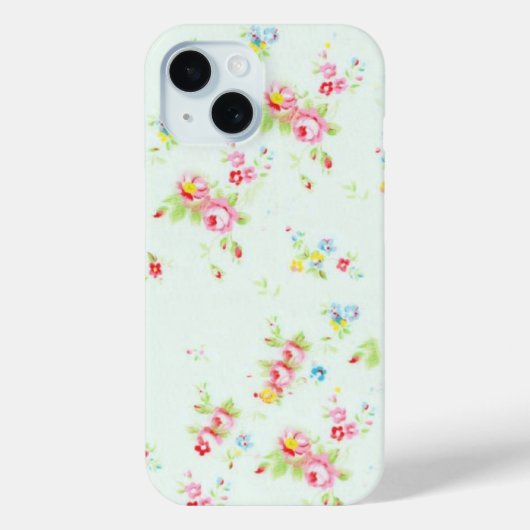 ヴィンテージシックなフローラバラピンクのコケット花 Case-Mate iPhoneケース (裏面)
