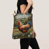 ヴィンテージシックなボホチキン牧草地 トートバッグ (クローズアップ)