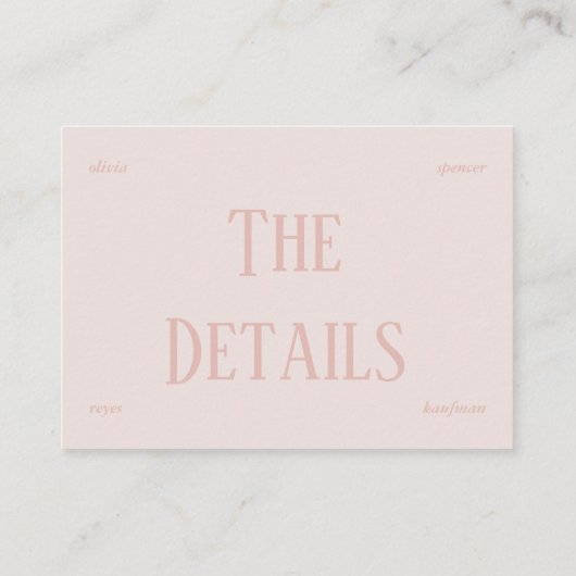 ヴィンテージシックなロマンチックなオールド結婚マネーの詳細 エンクロージャーカード (裏面)