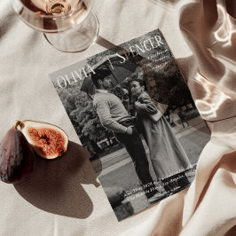 ヴィンテージシックなロマンチックなオールド結婚マネーズ 招待状