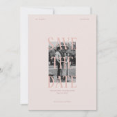 ヴィンテージシックなロマンチックな結婚式の日付を保存 招待状 (正面)