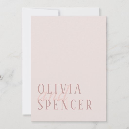 ヴィンテージシックなロマンチックな結婚式の日付を保存 招待状 (裏面)