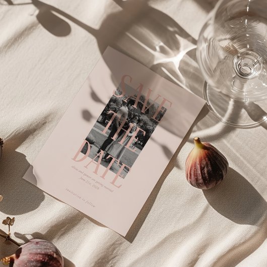 ヴィンテージシックなロマンチックな結婚式の日付を保存 招待状