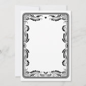 ヴィンテージシックウェスタン女性のカーボーイカントリーブライダルシャワー 招待状 (裏面)