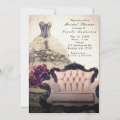ヴィンテージシックエレガントブライダルシャワー招待状 招待状 (正面)