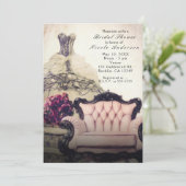 ヴィンテージシックエレガントブライダルシャワー招待状 招待状 (スタンド正面)