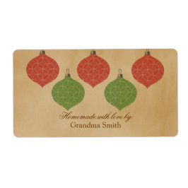 ヴィンテージシックオーナメントクリスマスラベル ラベル