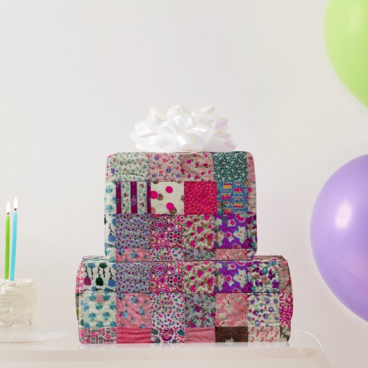 ヴィンテージシックキルト ラッピングペーパー (パーティーギフト)