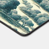 ヴィンテージシックグリーントイレツリーパターン名前をカスタムする デスクマット (コーナー)