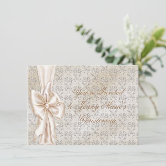 ヴィンテージシックバプテスマ招待状 招待状 (スタンド正面)