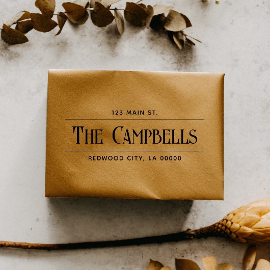 ヴィンテージシックファミリー差出人住所 セルフインキングスタンプ