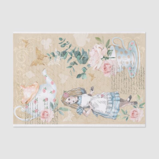 ヴィンテージシックファンタジーアリスinワンダーランドデコップス 薄葉紙 (正面)