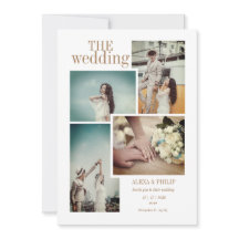 ヴィンテージシックフォト結婚式招待状