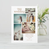 ヴィンテージシックフォト結婚式招待状 招待状 (スタンド正面)