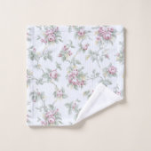 ヴィンテージシックフランスのバラとストライプ バスタオルセット (ウォッシュタオル)