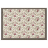 ヴィンテージシックフローラフュージョンビクトリアンリュッインスパイアシュ テーブルクロス (正面(横))