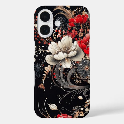 ヴィンテージシックフローラ植物学イラストレーション Case-Mate iPhoneケース (裏面)