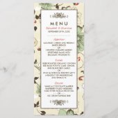 ヴィンテージシックフローラ結婚のメニュー メニュー (正面)