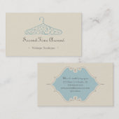 ヴィンテージシックブティックハンガーウェアファッション 名刺 (正面/裏面)