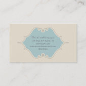 ヴィンテージシックブティックハンガーウェアファッション 名刺 (裏面)