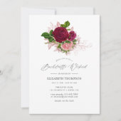 ヴィンテージシックブルゴーニュ&赤面バチェロレッテウィークエンド 招待状 (正面)