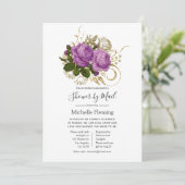 ヴィンテージシックベビー又はブライダルシャワーバイメール 招待状 (スタンド正面)