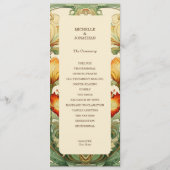 ヴィンテージシックボタニカルアールヌーボーアルフォンスミュシャ プログラム (正面)