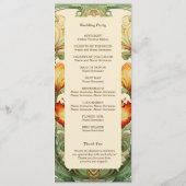 ヴィンテージシックボタニカルアールヌーボーアルフォンスミュシャ プログラム (裏面)