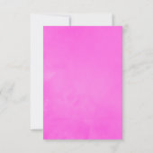 ヴィンテージシック明るい赤紫色とパープル結婚ズ 出欠カード (裏面)