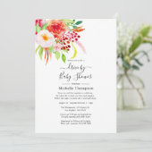 ヴィンテージシック素朴チャームドライブバイシャワー 招待状 (スタンド正面)