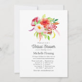 ヴィンテージシック素朴チャームバーチャル赤ちゃんシャワー 招待状 (正面)