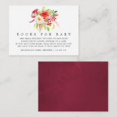 ヴィンテージシック素朴チャームベビーシャワーブックリクエスト エンクロージャーカード (正面/裏面)