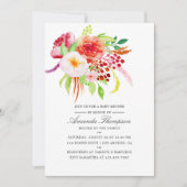 ヴィンテージシック素朴チャームベビーシャワー招待状 招待状 (正面)