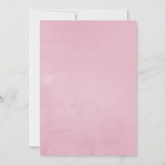 ヴィンテージシック素朴チャームベビーシャワー 招待状 (裏面)