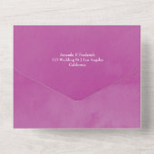 ヴィンテージシック結婚フローラ オールインワン招待状 (裏面)