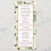 ヴィンテージシック結婚フローラ プログラム (裏面)