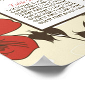 ヴィンテージシック結婚フローラ ポスター (角)