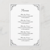 ヴィンテージシック縁どフラ結婚ンのメニューテンプレート メニュー (正面)