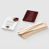 ヴィンテージシック赤面とブルゴーニュ結婚式 プログラム ハンドファン (組立なし)