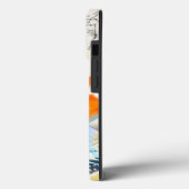 ヴィンテージシック金ゴールドコイ日本の池 Case-Mate iPhoneケース (裏面 / 左)