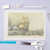 ヴィンテージシップ·アート·デコップ 薄葉紙 (クラフト)